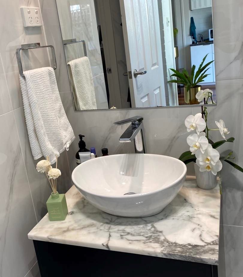 Diffusers are perfect for a sweetly scented bathroom