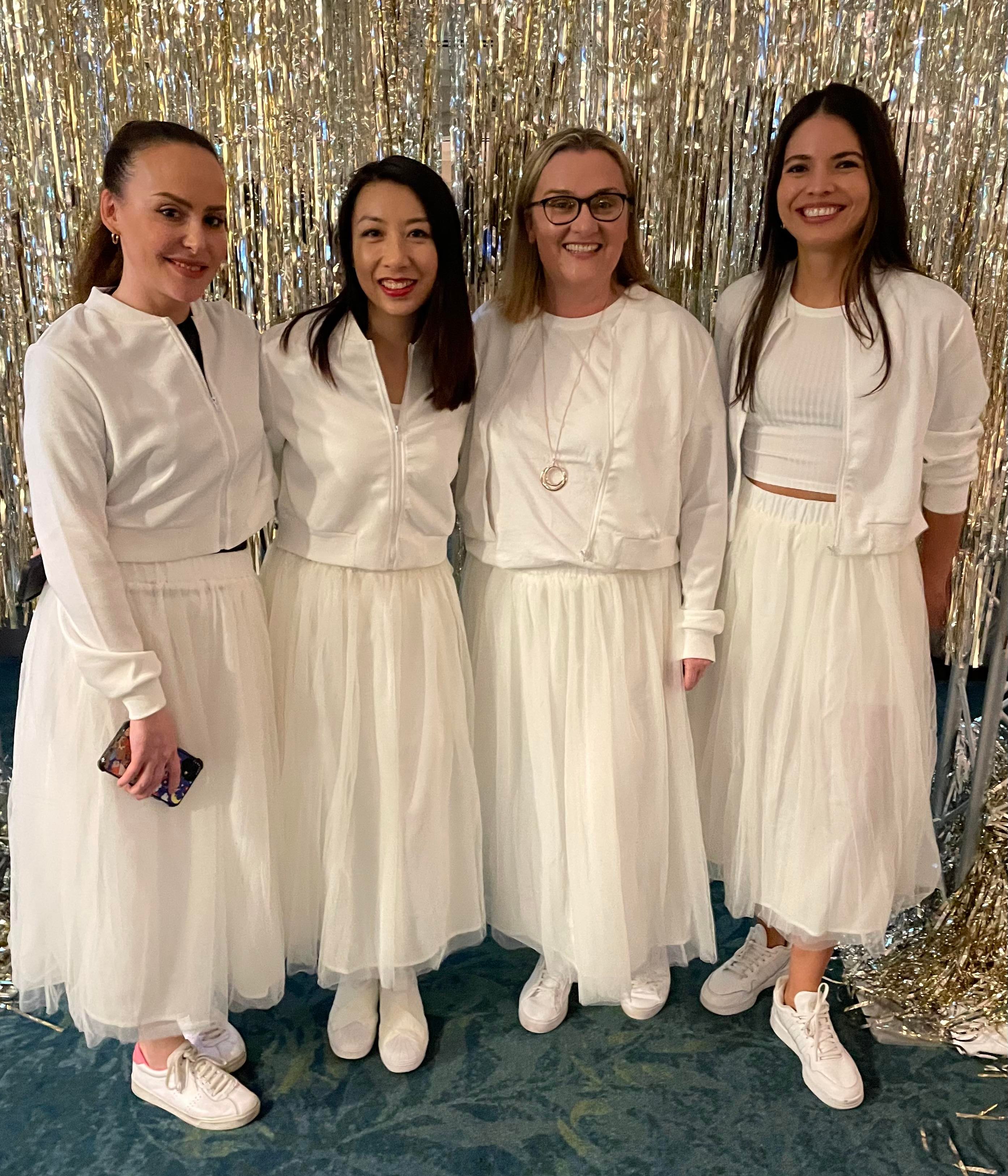 Dress in white party 
